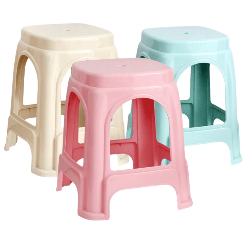 华祺腾达 加厚塑料高板凳客厅简约方凳子(HuaQi-800194)