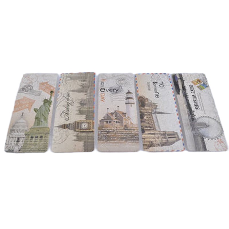 欧美风情复古邮票书签复古名胜西方文化牛皮纸30张/套装