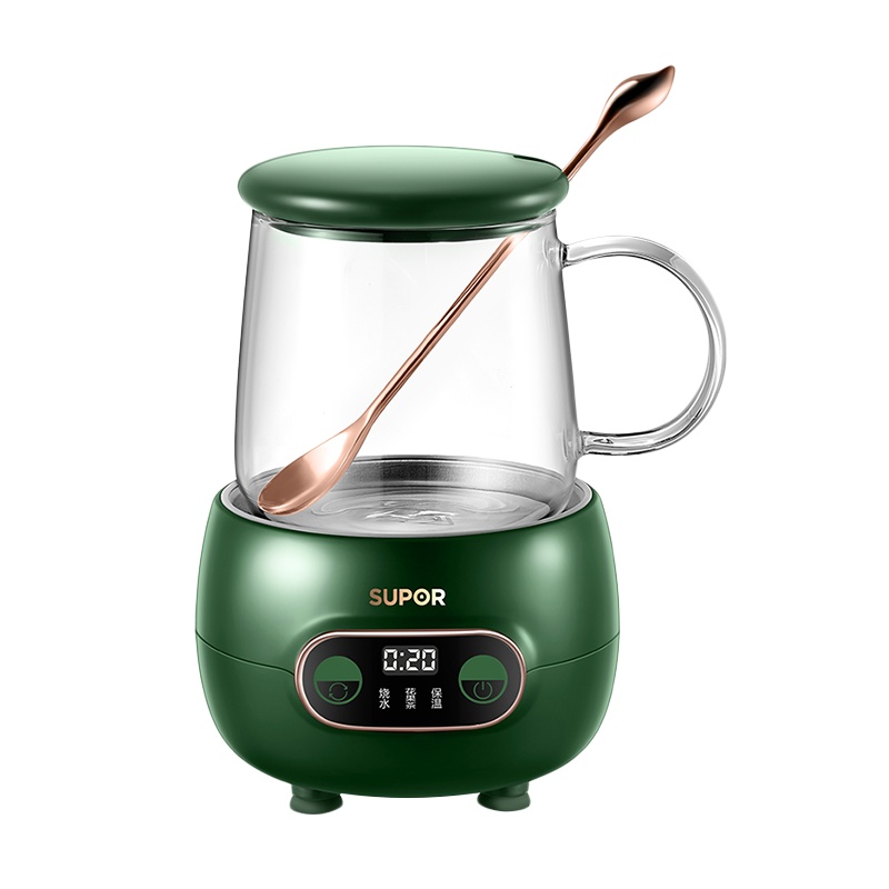 苏泊尔（SUPOR）萌潮养生杯养生壶 办公室小型煮茶器家用多功能mini玻璃煮花茶壶 SW-04Y22