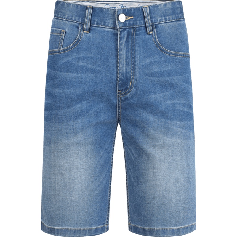 柒牌男装牛仔短裤2021夏季男士弹力耐磨青年百搭休闲裤