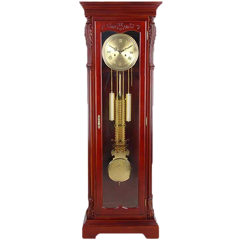 北极星 落地钟 时尚创意客厅钟表 红木色-ST