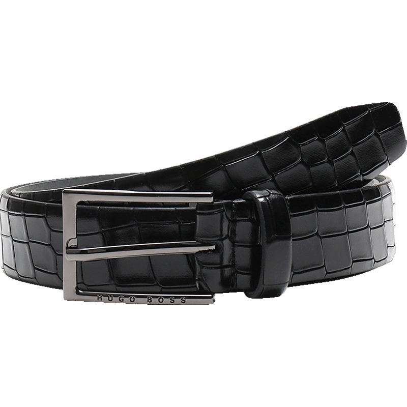 HUGO BOSS 雨果博斯 男士牛皮针扣式腰带皮带 50424710