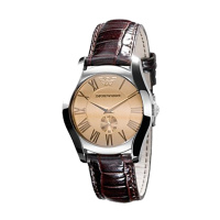 阿玛尼(Armani) 圆盘皮表带石英女士腕表 AR0646