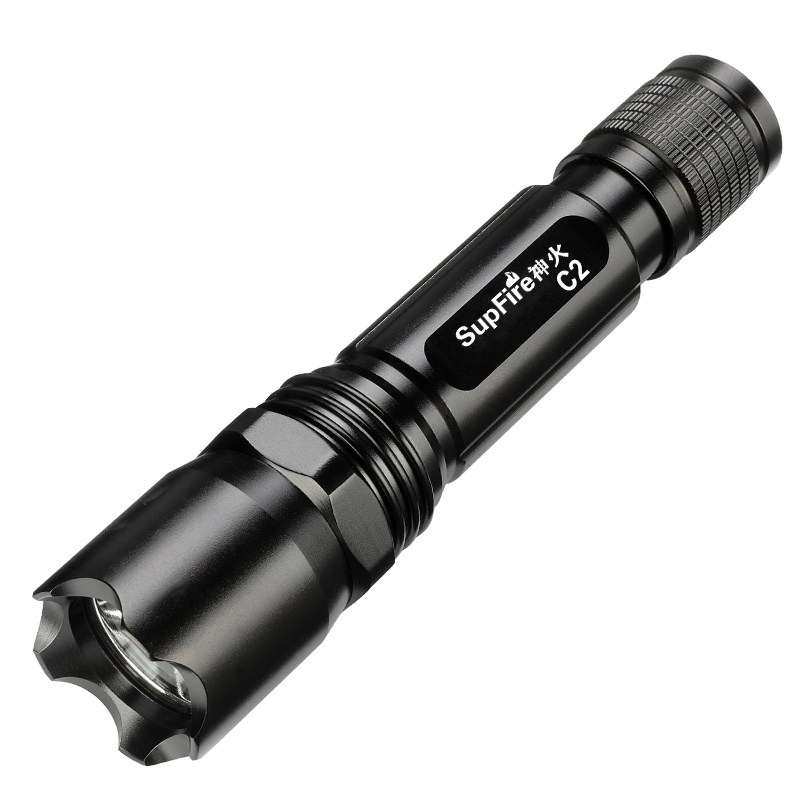 SupFire神火C2强光手电筒可直充小型迷你超亮远射LED便携小手电户外应急灯