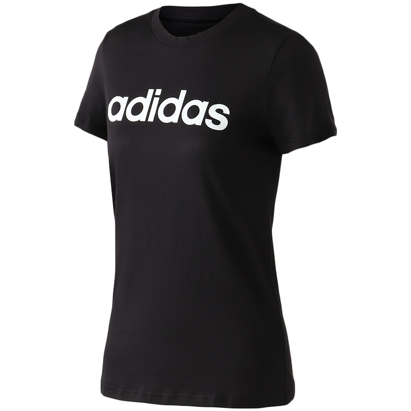 阿迪达斯女服短袖T恤logo休闲运动服DP2361