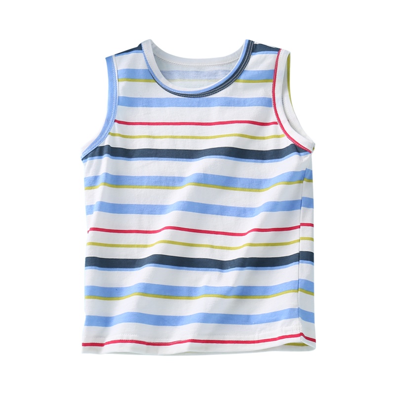 龙之涵(LONGZHIHAN)童装夏装儿童背心条纹宝宝2020夏新款儿儿童马甲/背心