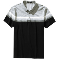 千纸鹤男士polo衫短袖2019新款青年商务修身上衣翻领休闲T恤25037