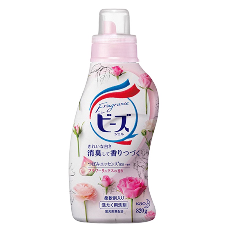 [石原里美爱用]花王(KAO) 日本进口 玫瑰公主花香柔软洗衣液 820g