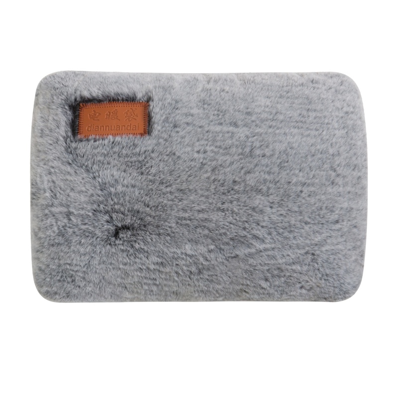 [高品质]壹志安全防爆充电式热水袋暖水袋煖宝宝暖宫暖腹热敷肚子暖手宝可爱毛绒可拆洗女生已注水电暖袋水电分离符合标准 黑色