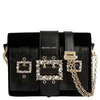 【直营】Michael Kors 迈克·科尔斯 黑色女士斜挎包 女 30H9G0YM8C-BLACK