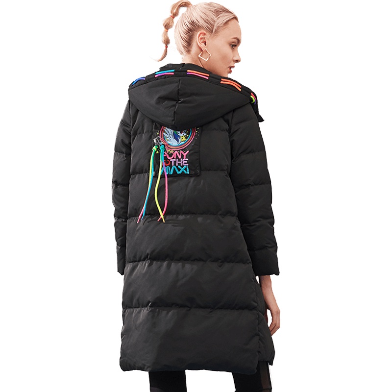 ERAL/艾莱依2018新款韩版羽绒服女中长款修身显瘦潮617104167