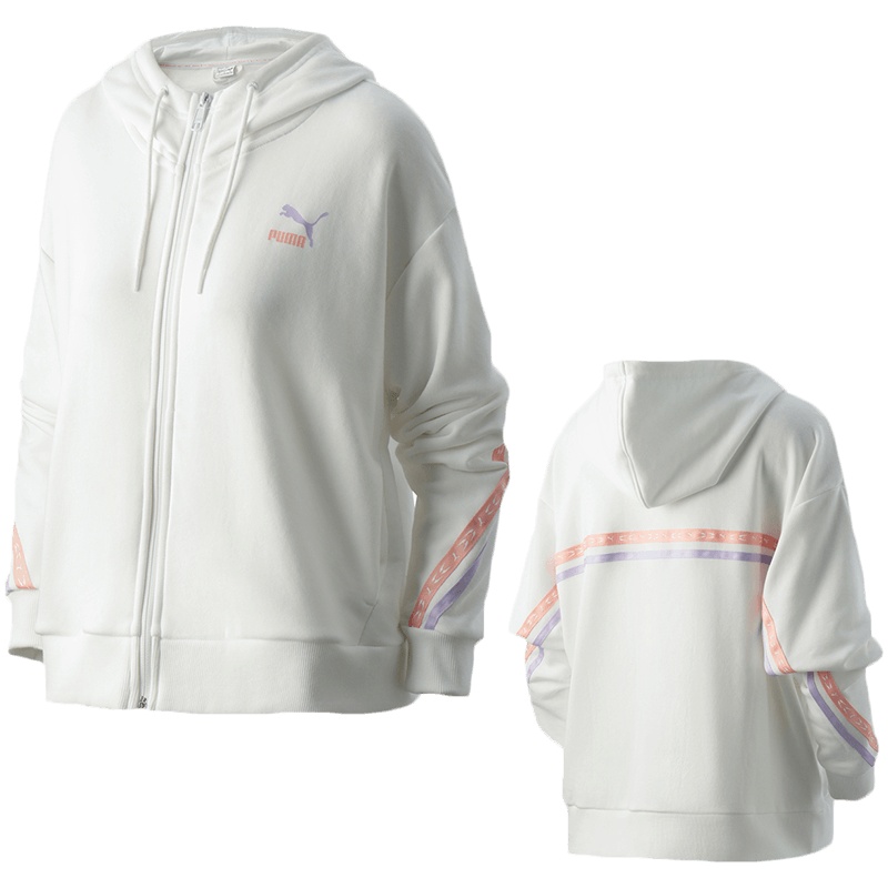 PUMA彪马女装运动服休闲连帽针织外套531077