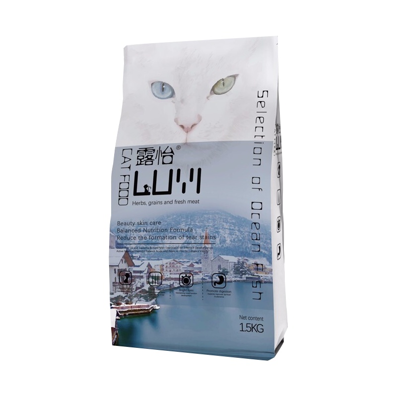 露怡 幼猫成猫老年猫猫粮深海鱼全猫期猫粮 三种肉配方 1.5kg
