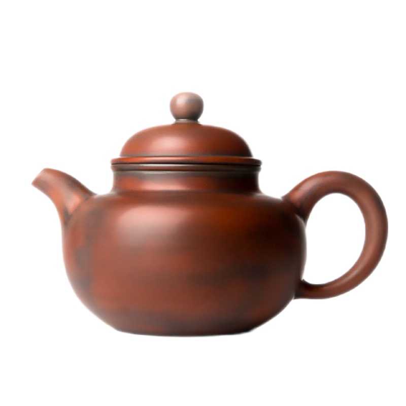 广西钦州坭兴陶茶壶周纯手工大师泥兴陶茶具紫砂建水紫陶单个 封后 掇球[250左右]