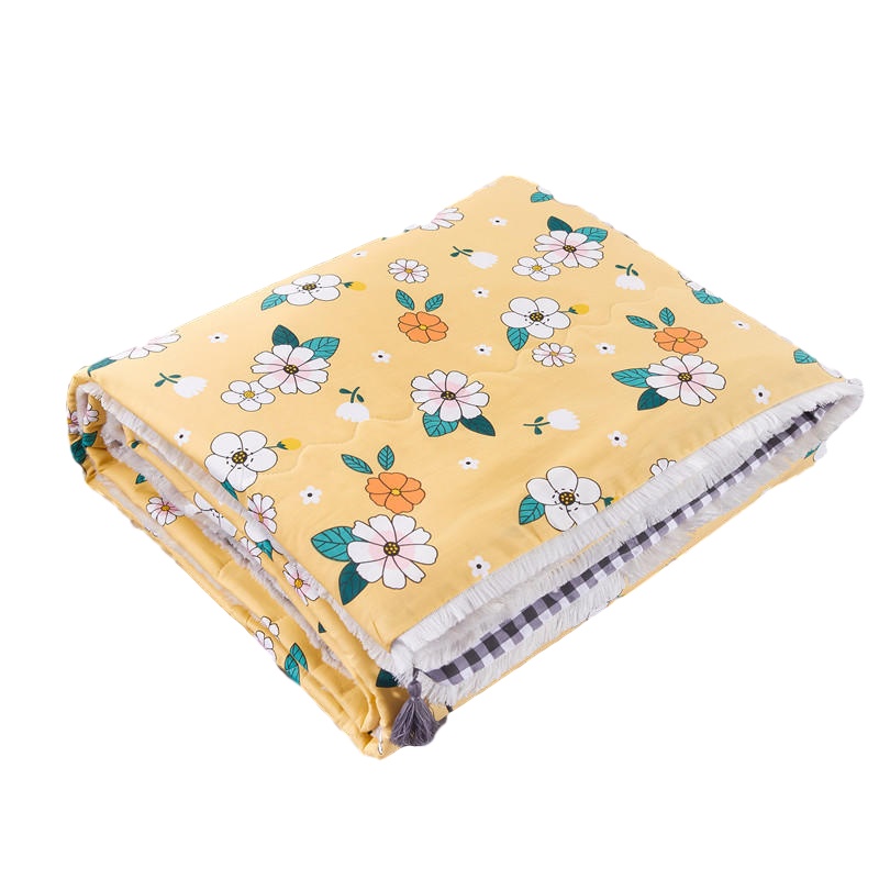 绘窝(HuiWo)家纺 纯棉空调被 里外全棉可水洗夏凉被双人夏被 单人宿舍寝室被芯薄被子办公室盖被被芯