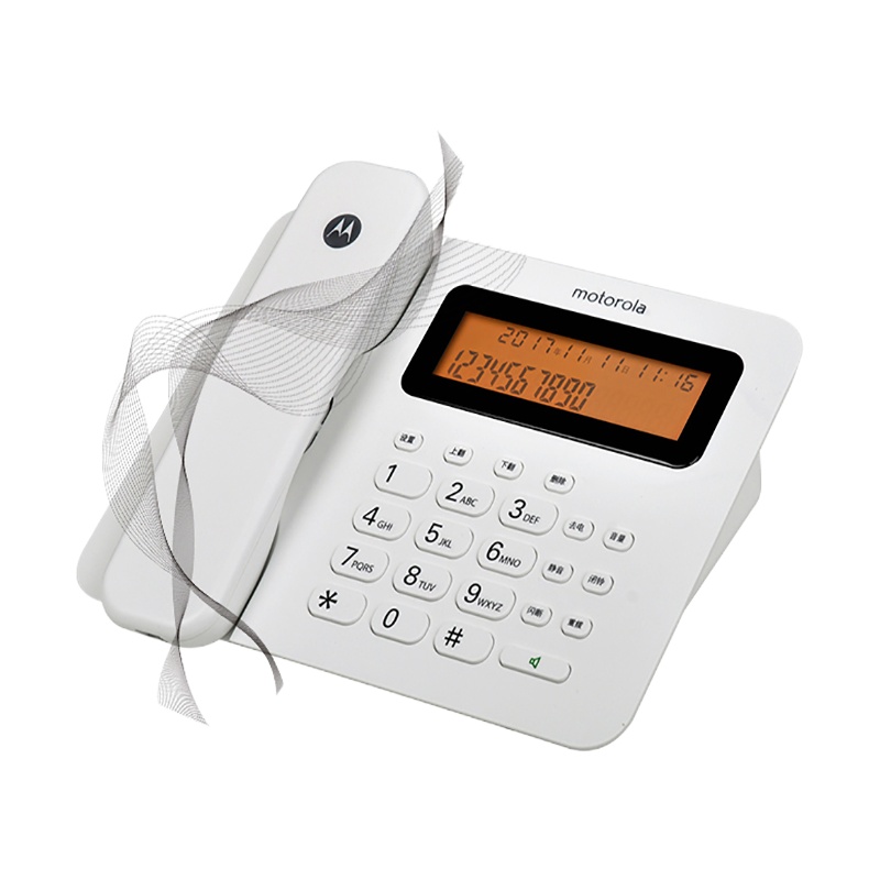 摩托罗拉 CT260C电话机座机 有绳固话白色