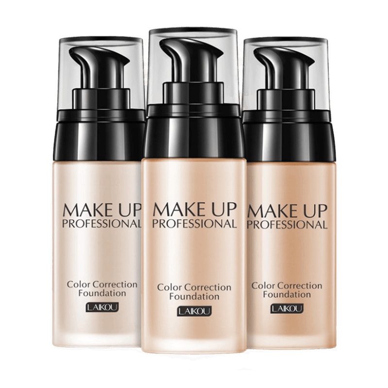 莱蔻粉底液40g遮瑕裸妆强保湿持久不脱妆防水提亮粉底膏霜bb霜象牙白