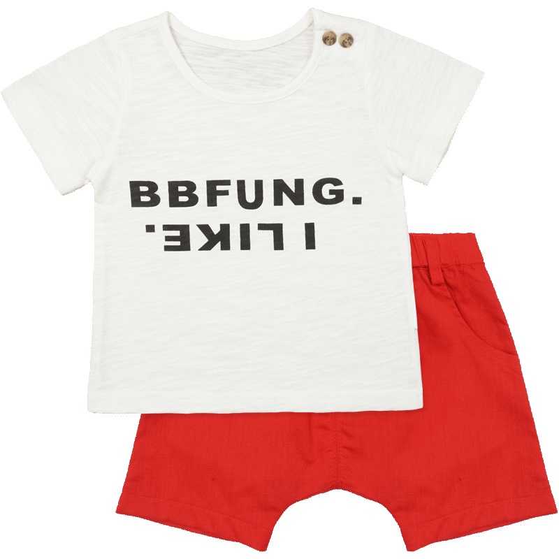 婴姿坊夏装男童短袖短裤套装婴幼儿童装男宝宝休闲两件套韩版