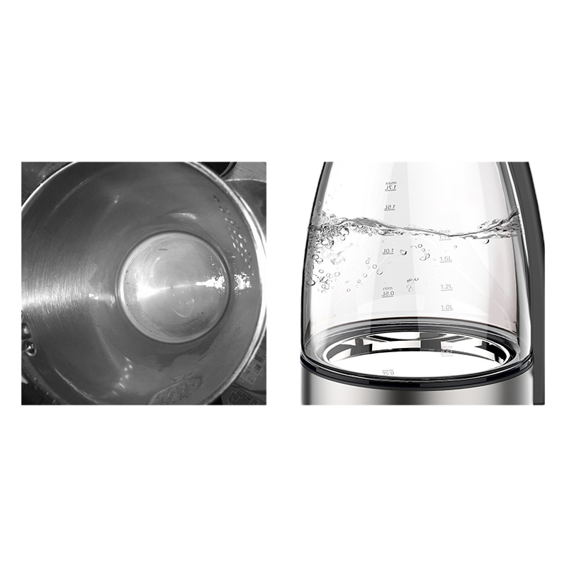 龙的(longde)电水壶LD1989 品牌温控器 1.7L大容量 家用多功能烧水壶 2个