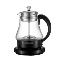 山水(SANSUI)养生壶SZC-Q3蒸汽喷淋煮茶器黑茶煮茶壶家用全自动蒸汽玻璃电热花茶普洱蒸茶壶