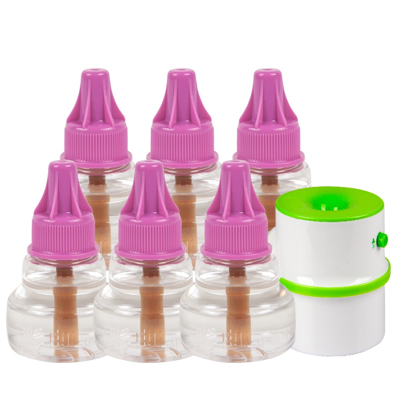 彩虹(RAINBOW)蚊香液电蚊香液套装(灭蚊液) 6瓶液 1个电蚊香器(无味270夜) 驱蚊液驱蚊器电热蚊香液母婴可用