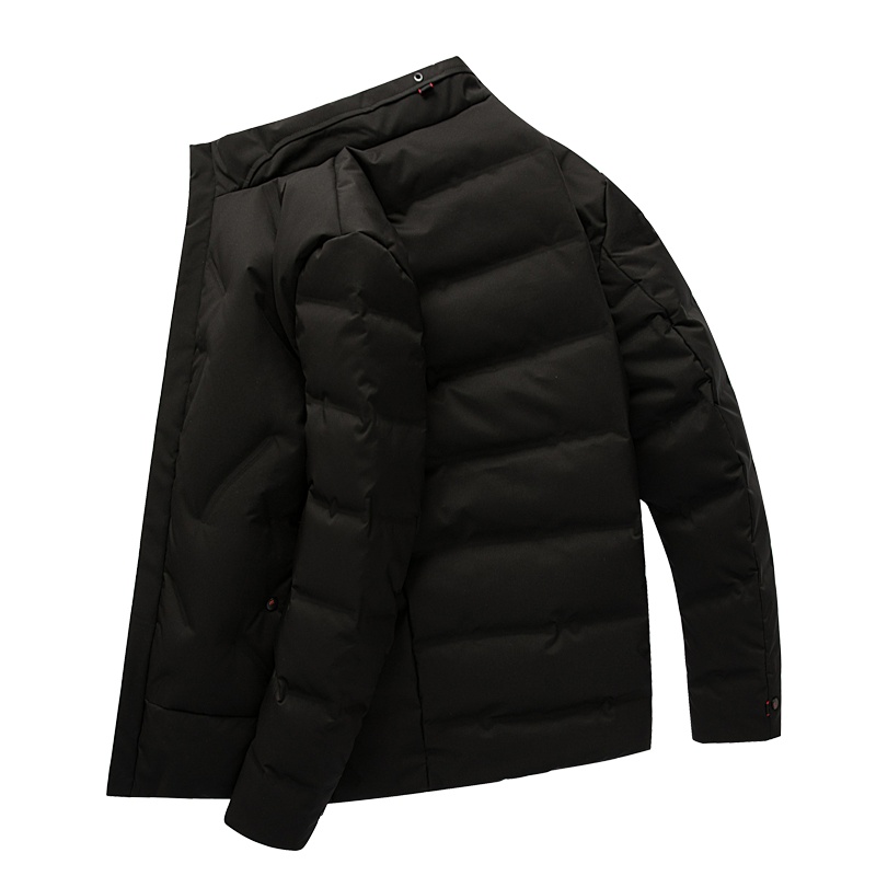 罗蒙(ROMON)冬季男士商务休闲90白鸭绒羽绒服