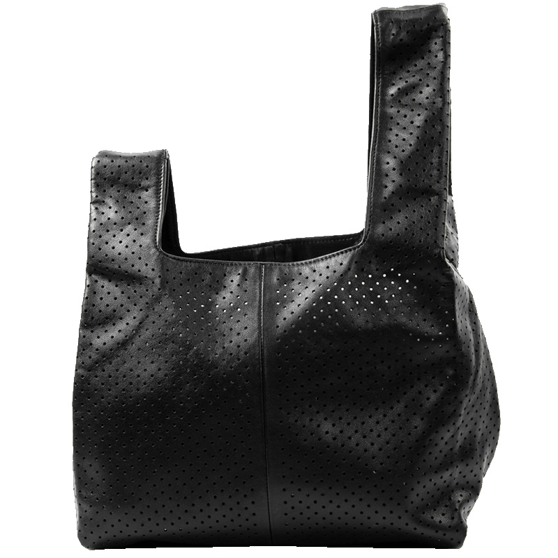 MCQ麦寇/亚历山大麦昆副线/欧美潮牌女士黑色手提包牛皮革潮流包