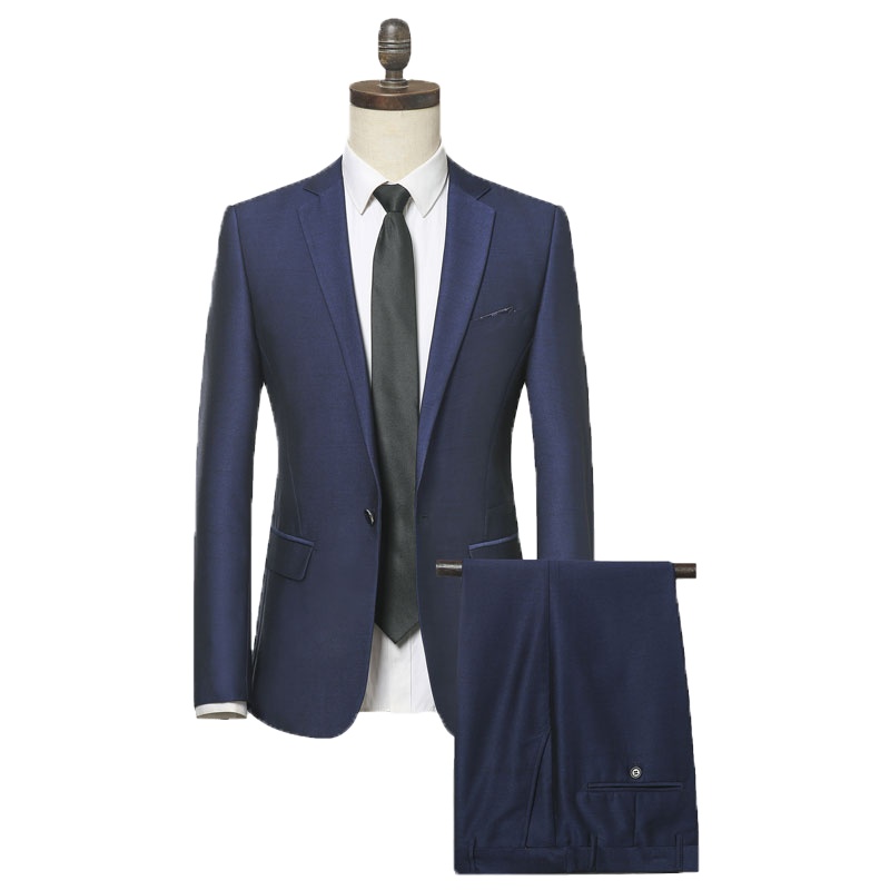 冰洁 2020春季新款西装男套装两件套休闲潮流帅气西服外套男