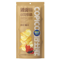 可比克纯切薯片辣爽小龙虾味零食休闲食品 90g立袋装