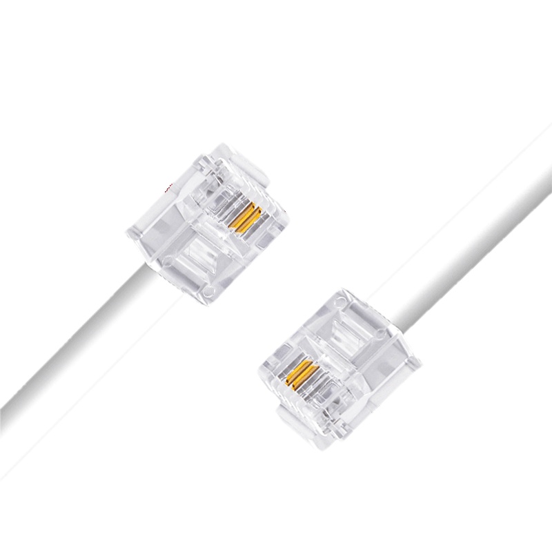 华宇义博 电话线 2芯 电话线 单股纯铜 2米 1根 白色 根 (1)根