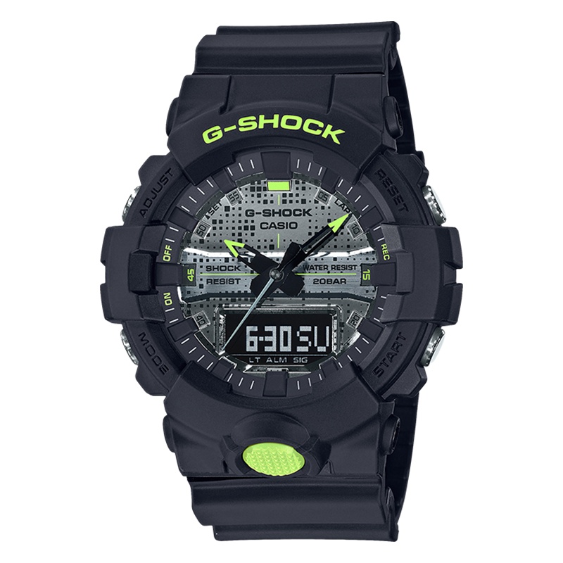 CASIO卡西欧手表 G-SHOCK 2020硬碰硬系列防震防水防磁自动LED照明运动男士手表GA-800DC-1APR
