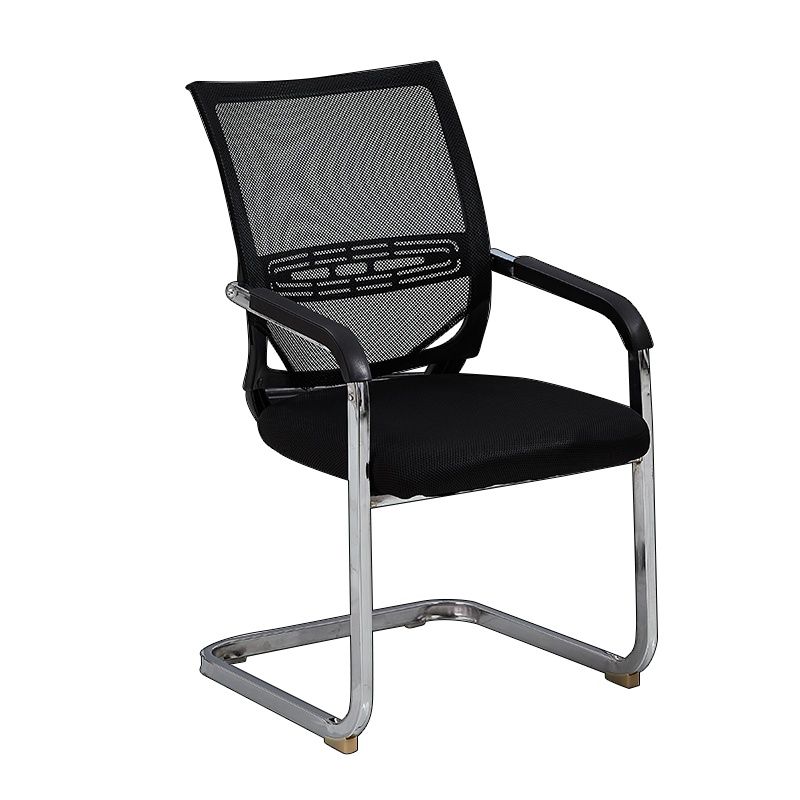 文灵弓形电脑椅办公椅会议职员椅子靠背网布座椅宿舍培训椅家用