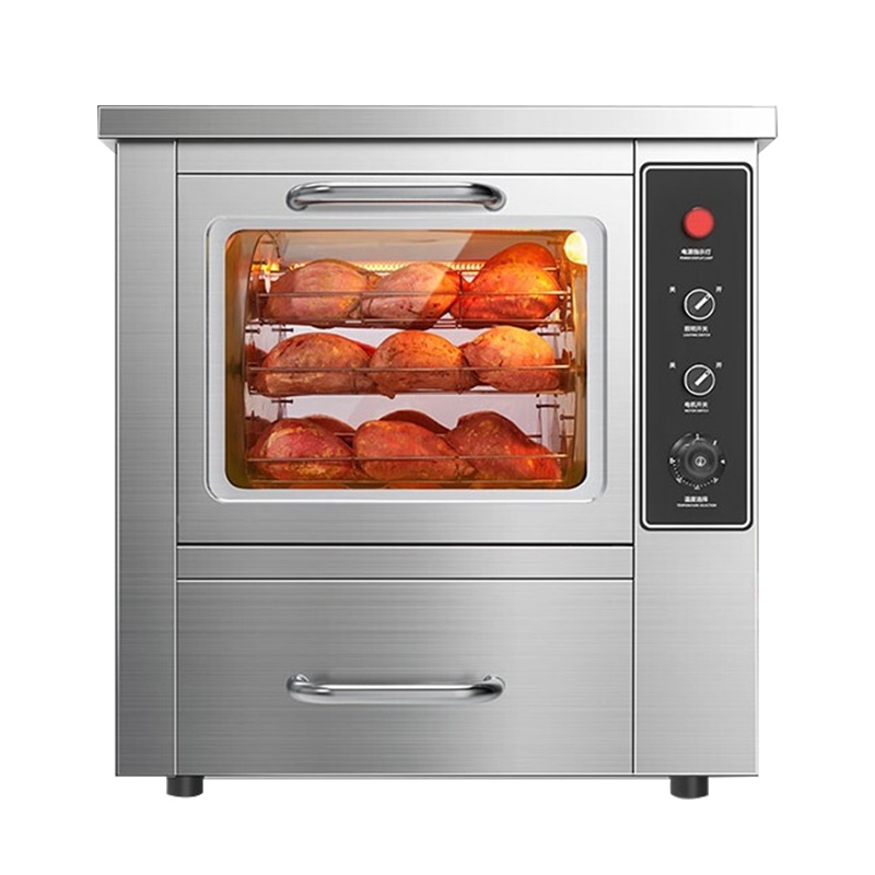 乐创(lecon)烤红薯机全自动地瓜机商用烤箱烤炉电热炉子玉米土豆烤箱立式台式摆摊栗子机 68型台式标准款(20斤)