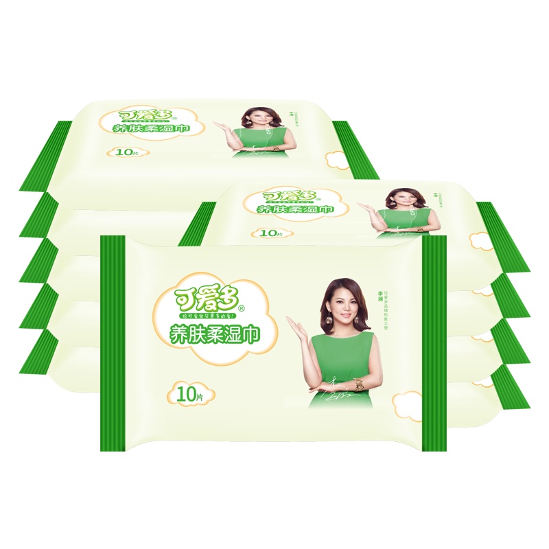 可爱多养肤柔湿巾10片*1200包
