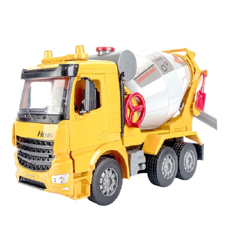 儿童搅拌机玩具大号男孩智扣工程车套装混凝土水泥罐车消防车仿真模型