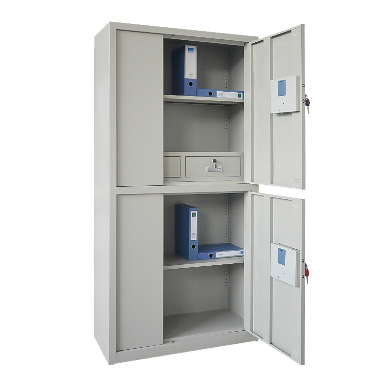 鸿业盛大(HONG YE SHENG DA)双重保护双节保密柜(白蓝两色,内置抽屉可选,900L*400W*1850H)