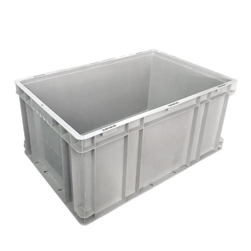 海斯迪克 gnjz-155 加厚塑料零件箱 汽车配储物箱周转箱 收纳工具箱零件箱带盖运输物流箱 D箱-无盖灰色