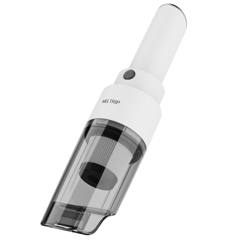 沿途车载吸尘器无线手持迷你小型便携式汽车车用家用强力大功率吸力狗毛宠物用品车内清洁V12-无线白色