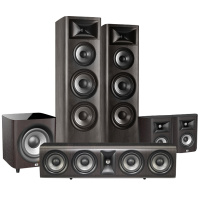 JBL STUDIO 698家庭影院音响套装家用音箱木质HIFI落地式双8寸低音5.1声道家庭影院套装 黑色
