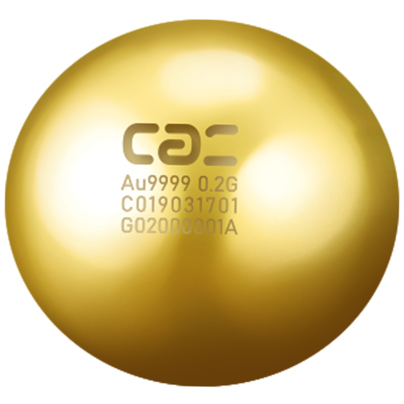 中国工艺2g投资金沙Au9999金珠足金金豆 财神礼盒包装