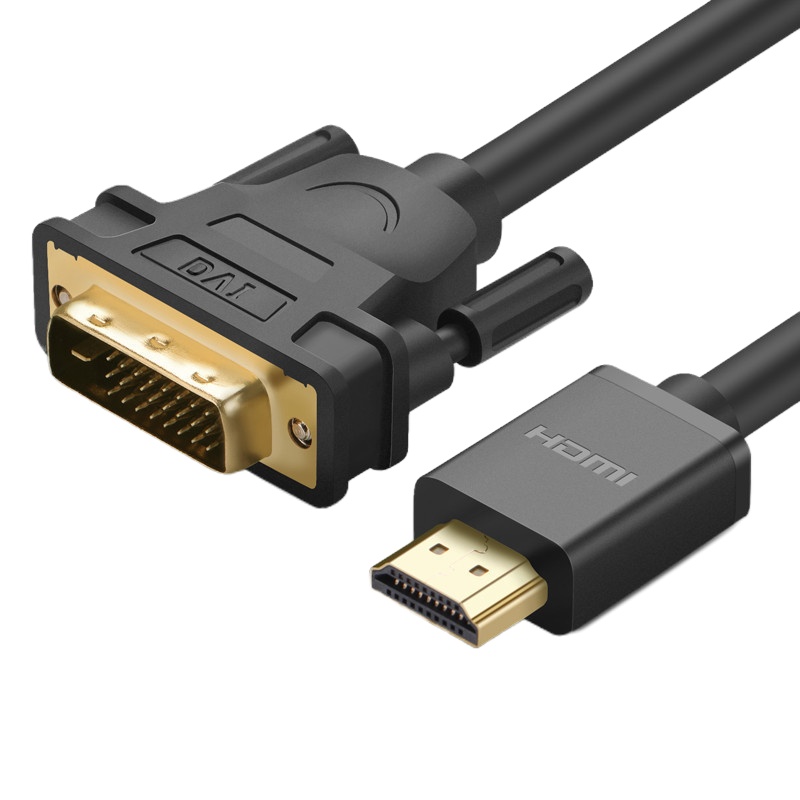 绿联hdmi转dvi线转换器笔记本外接显示器屏投影仪电脑连接机顶盒带音频转接头4k高清视频适用PS4/Switch8米