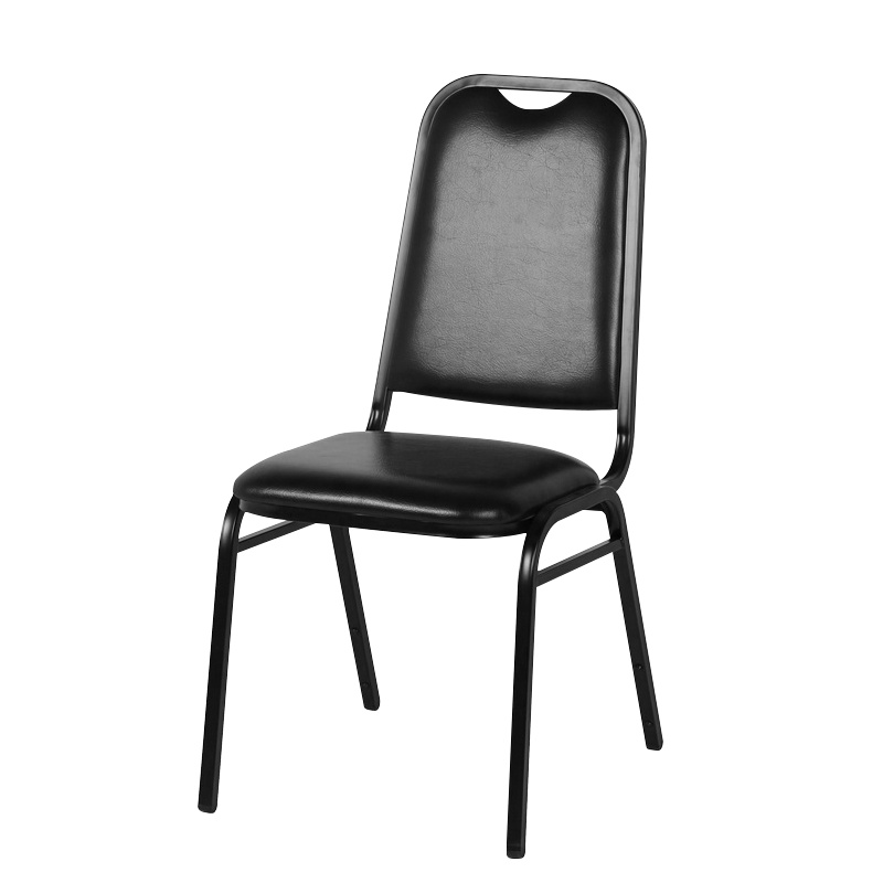 梦商 黑色会议椅 餐椅 870*490*500mm