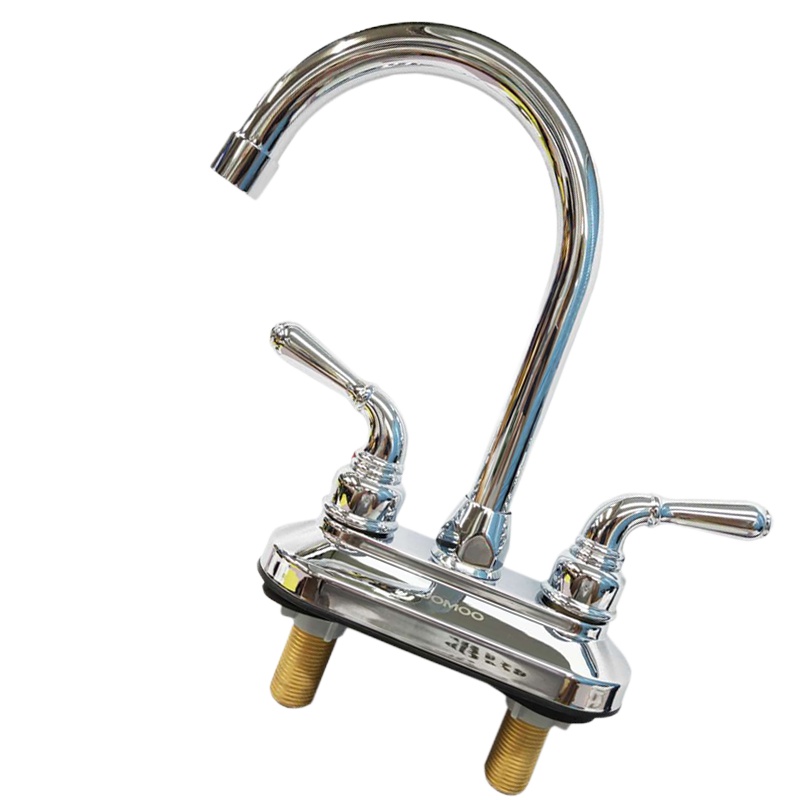 九牧 X22003-249/1B-Z 双把双孔面盆冷热水龙头 太空铬面盆龙头 洗脸盆浴室柜水龙头