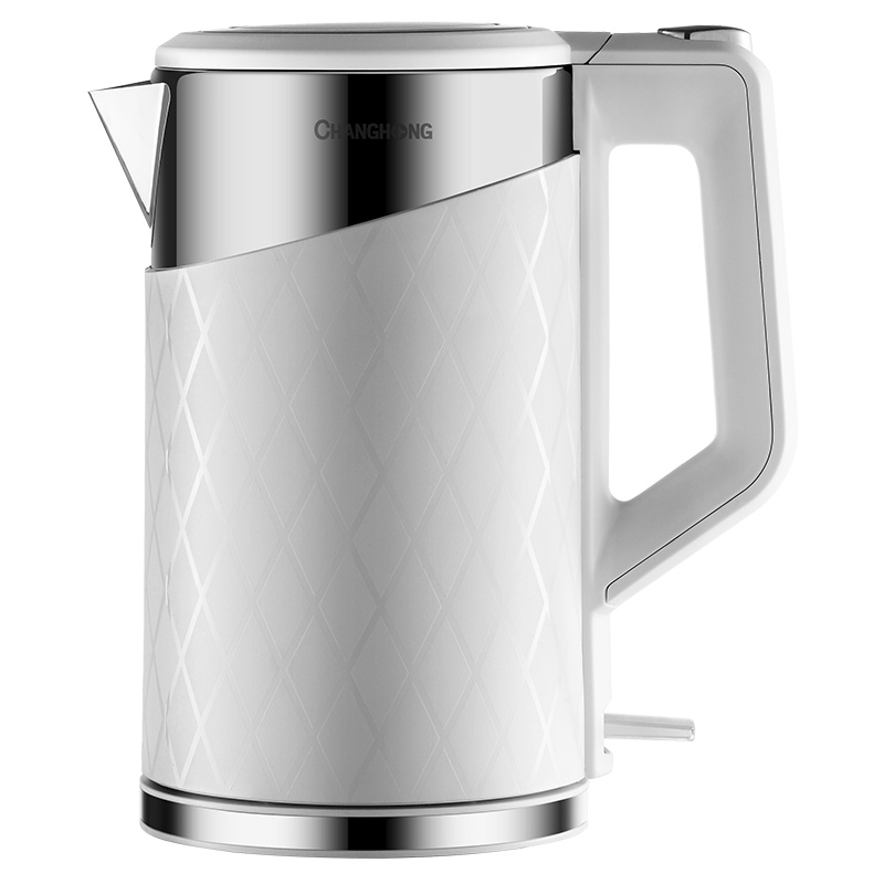 长虹(CHANGHONG) 电热水壶 1.8L大容量 双层防烫 食品级304不锈钢 防干烧 一键开盖 CSH-18E60