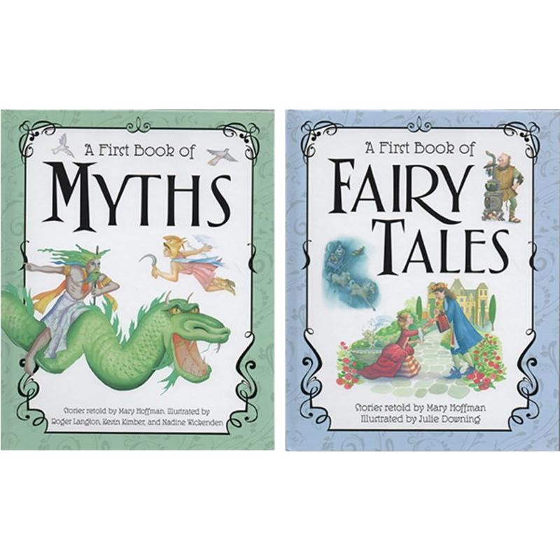 英文原版绘本 A Treasury of Fairy Tales and Myths 2册礼盒装 精书装 DK儿童神