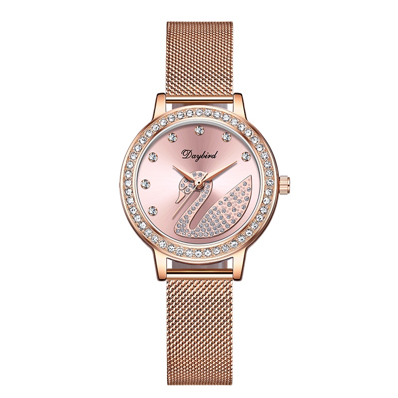 Daybird小天鹅手表女时尚简约气质防水轻奢小众女士手表ins风