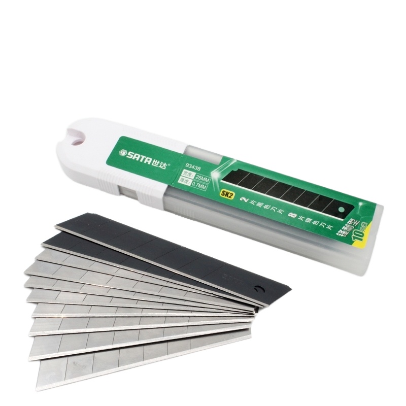 世达(SATA) 93438 美工刀片10片/盒-(盒) 尺寸25*125mm