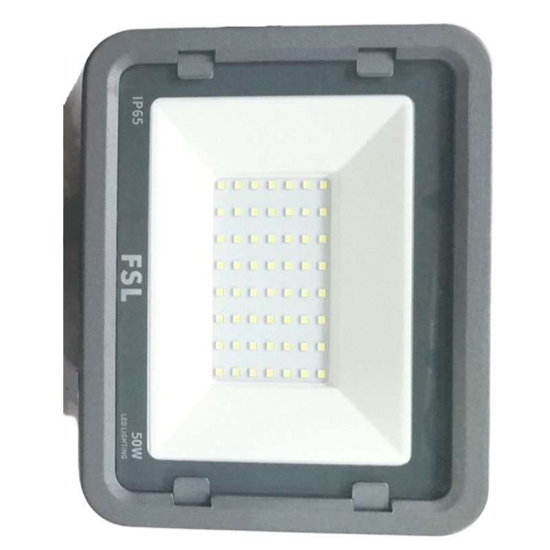 FSL佛山照明 太阳能LED带遥控投光灯 户外防水路灯庭院灯 50W