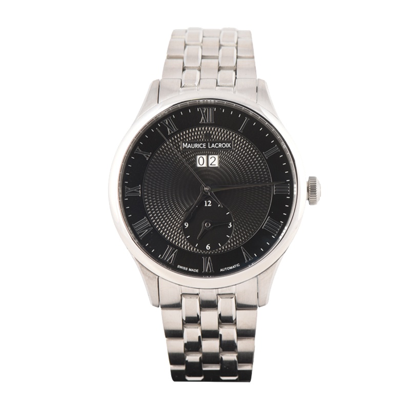 MAURICELACROIX艾美男士灰盘双历精钢自动机械表10013157