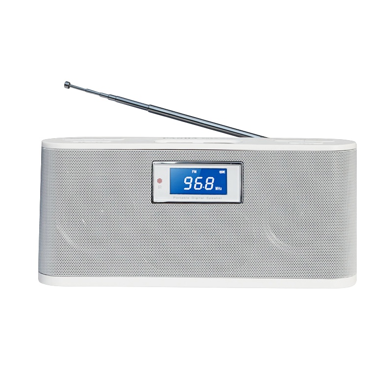 熊猫DS-210数码插卡音响桌面遥控音乐播放器收音机充电家用听戏听歌小型广播便携可插U盘多功能老人唱戏小音箱循环 白色